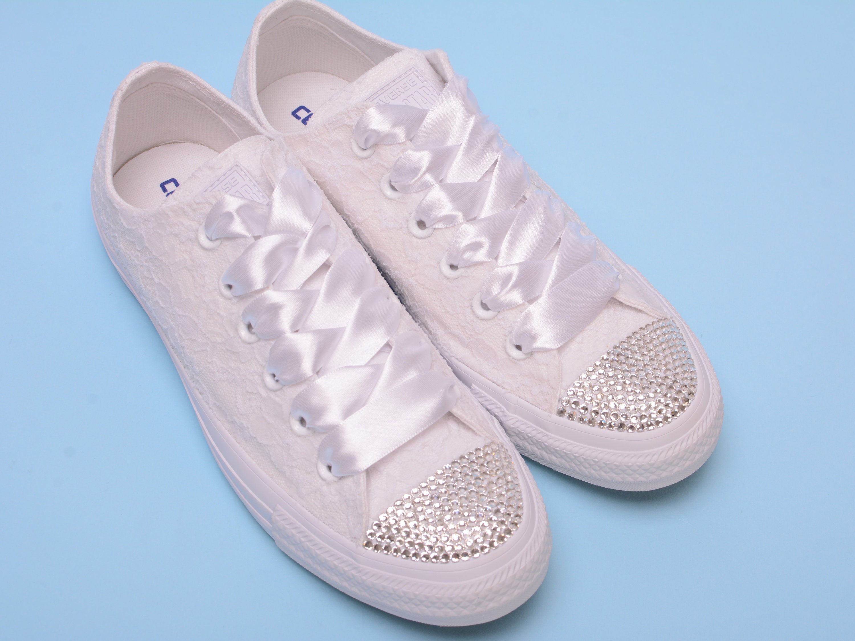 lace wedding trainers