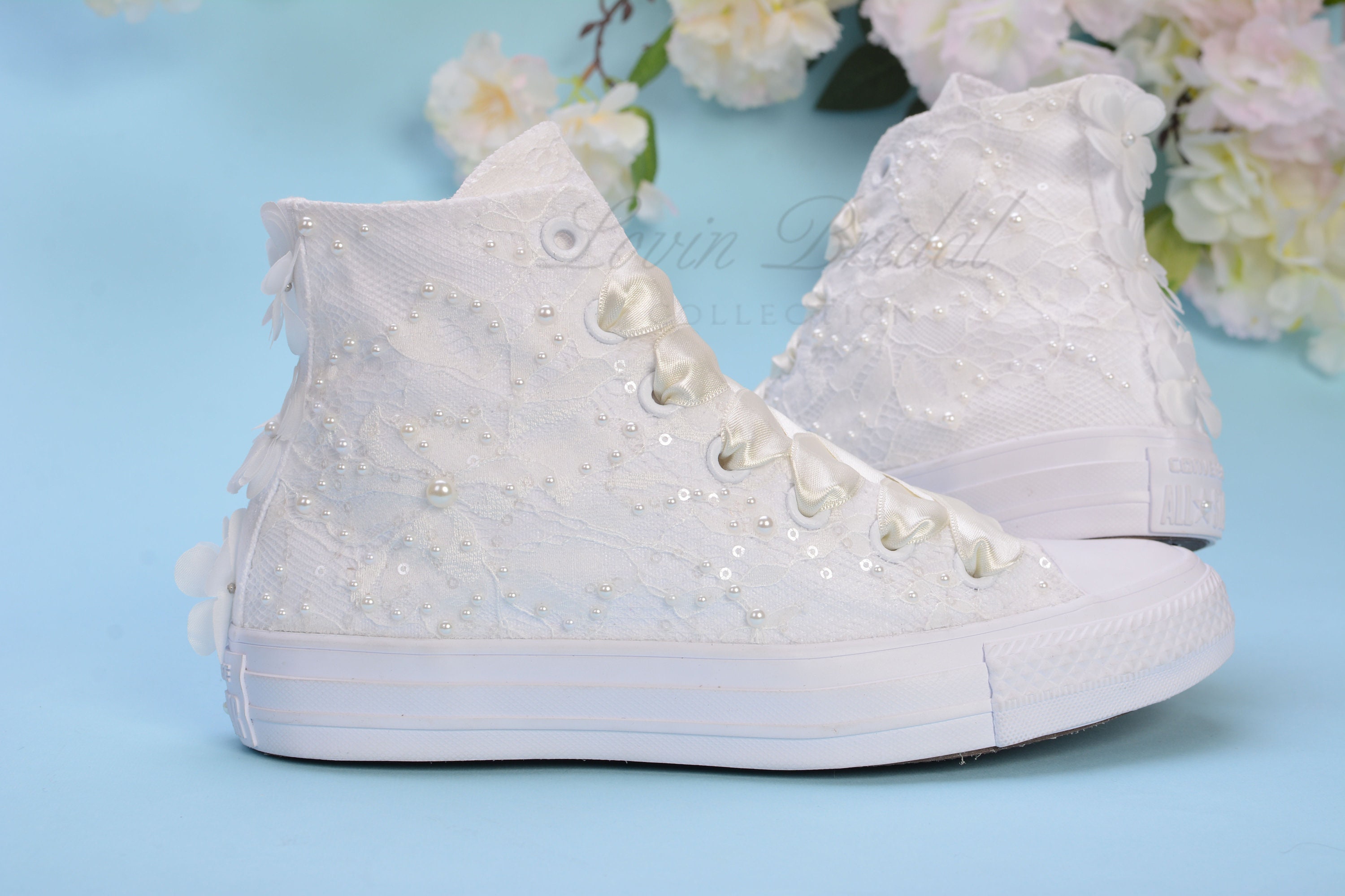 ivory high top converse