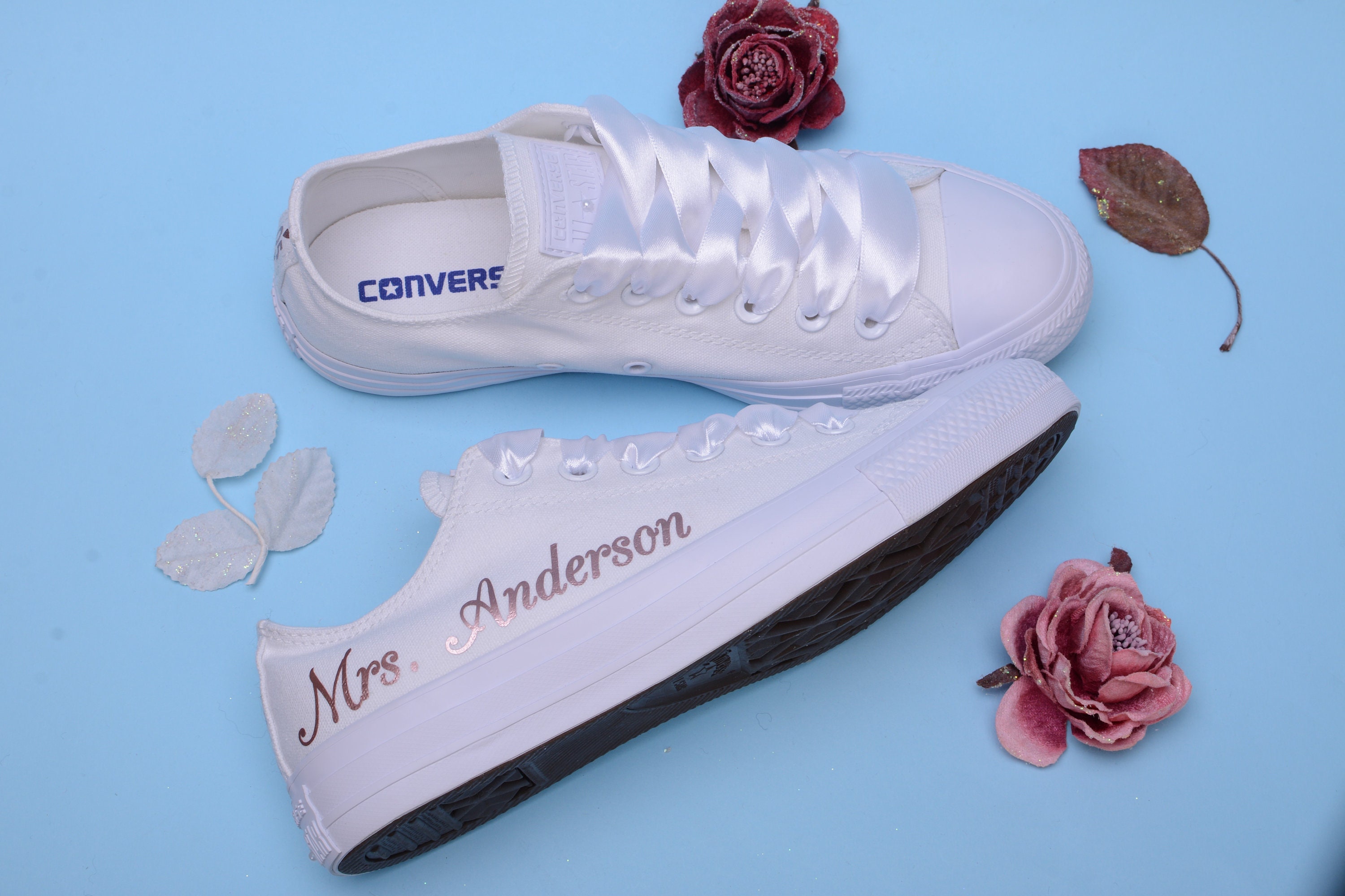 personalised wedding converse