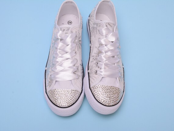 bling wedding trainers