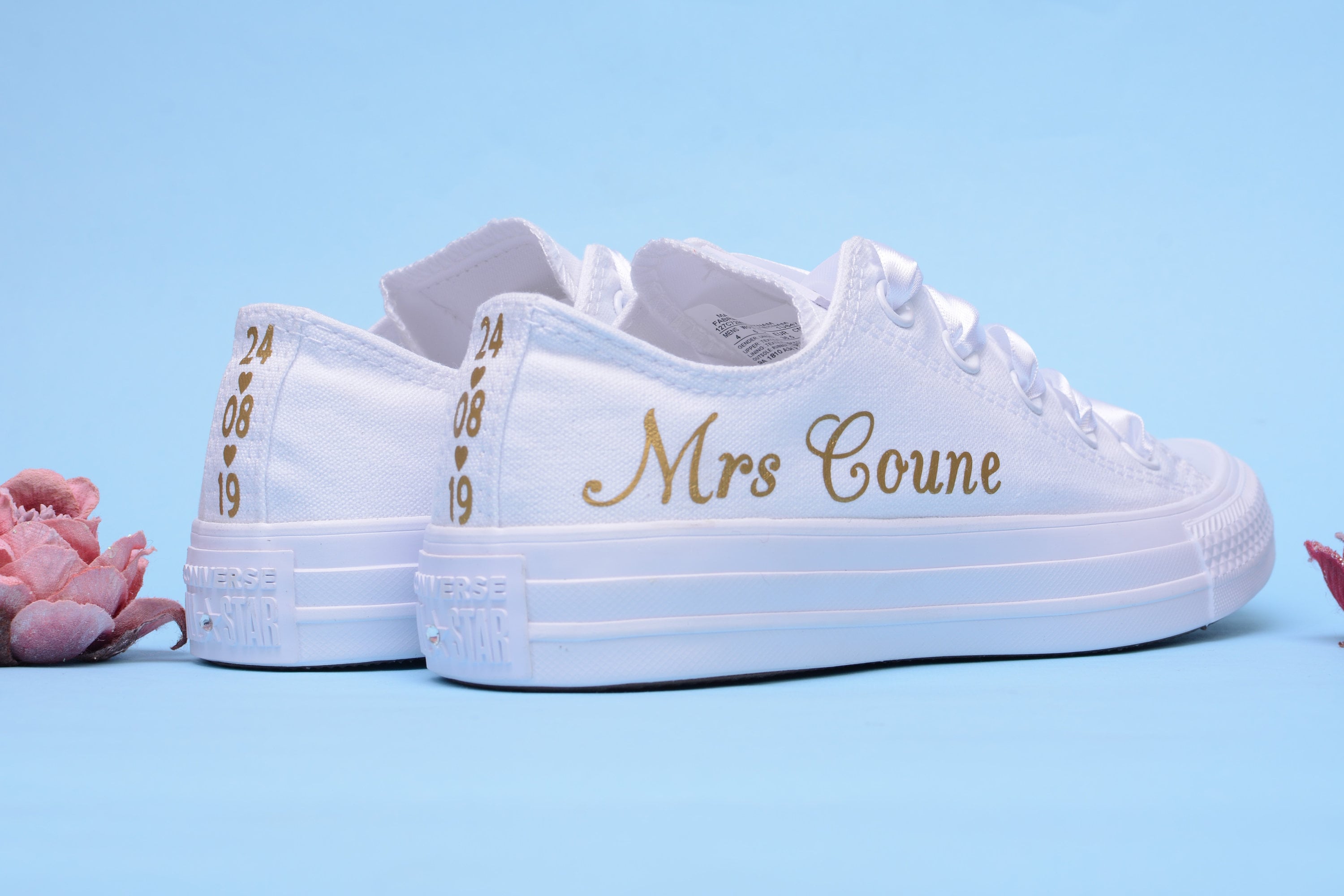wedding converse sneakers for bride