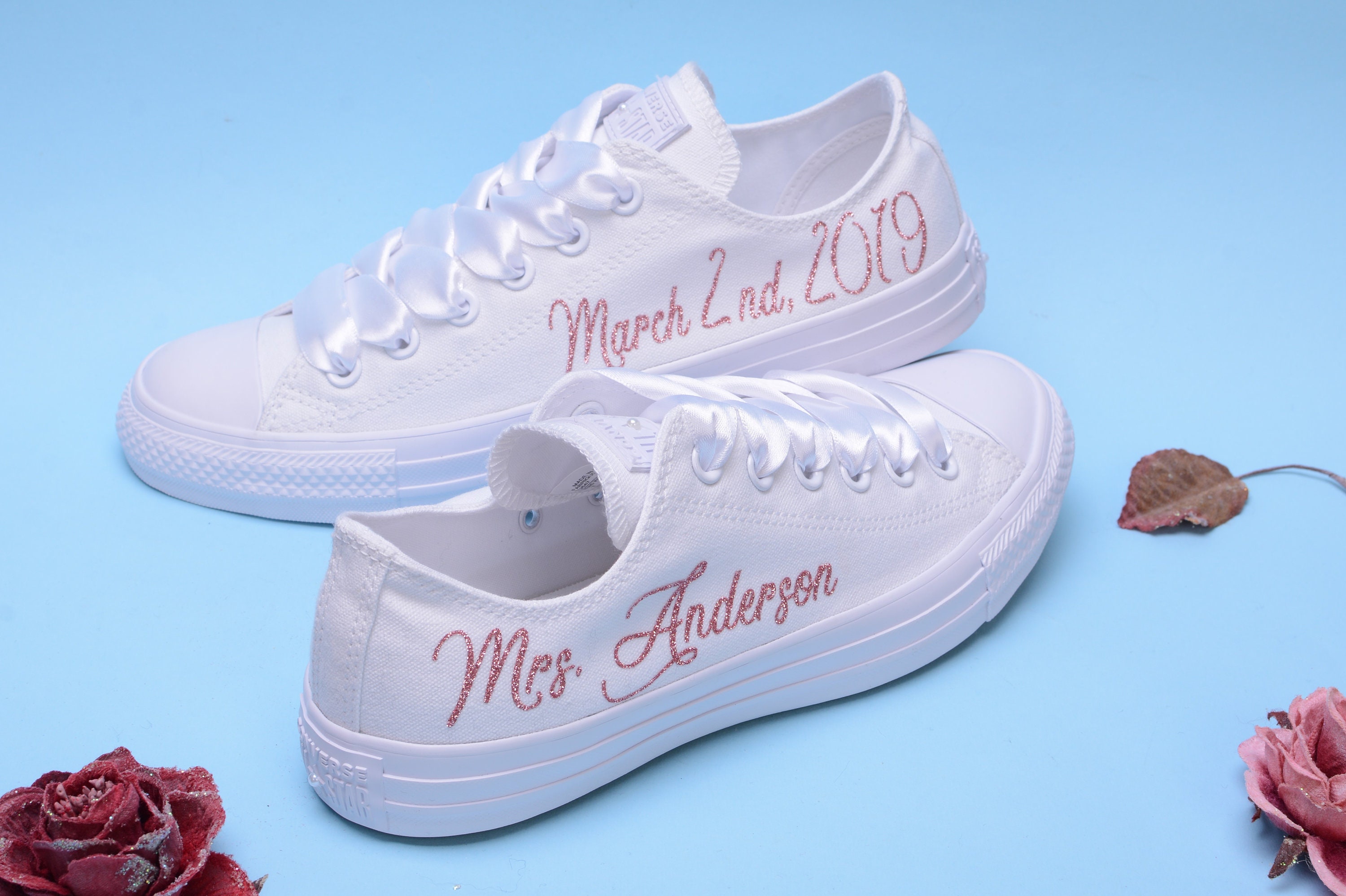 personalised wedding converse