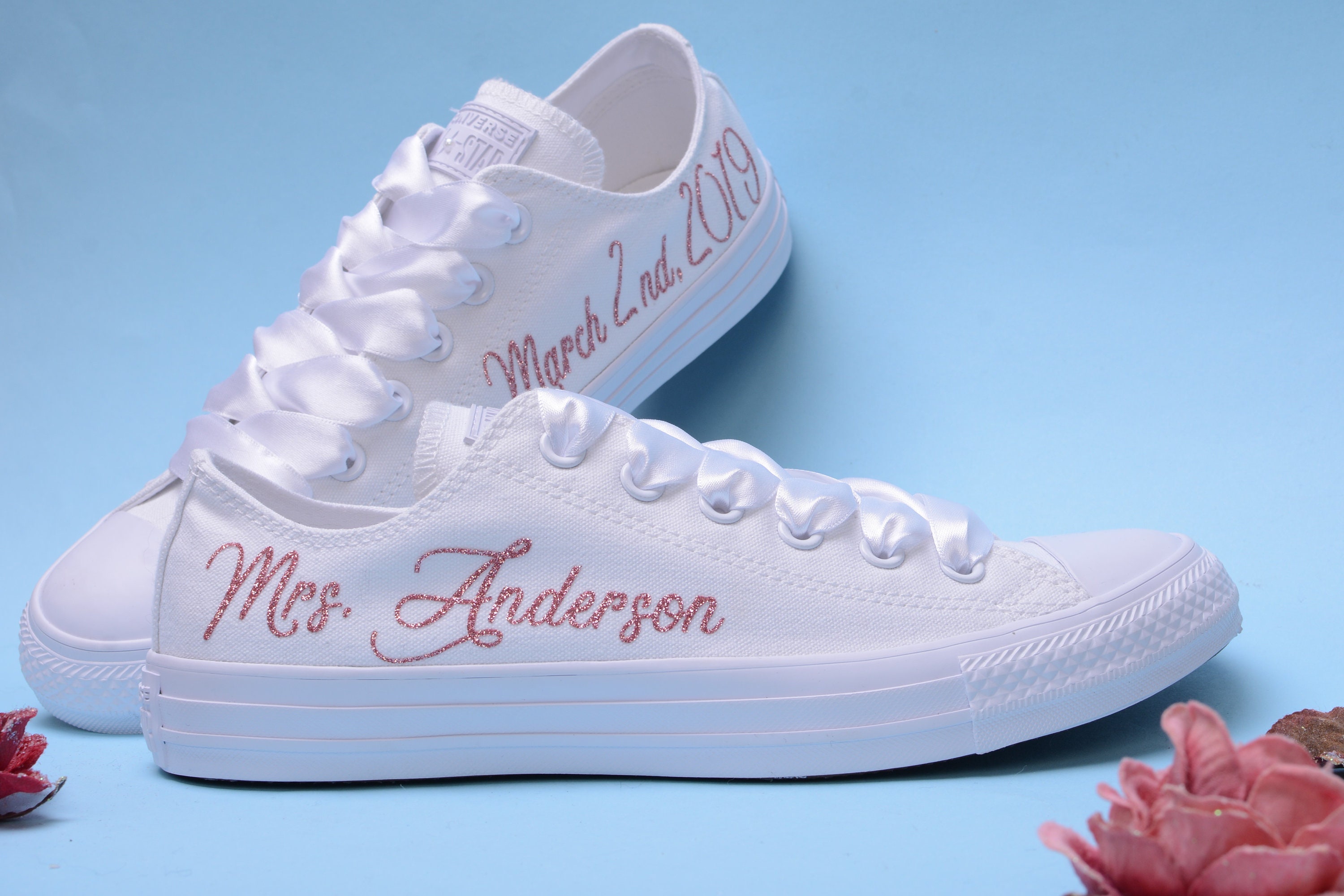 personalised wedding converse