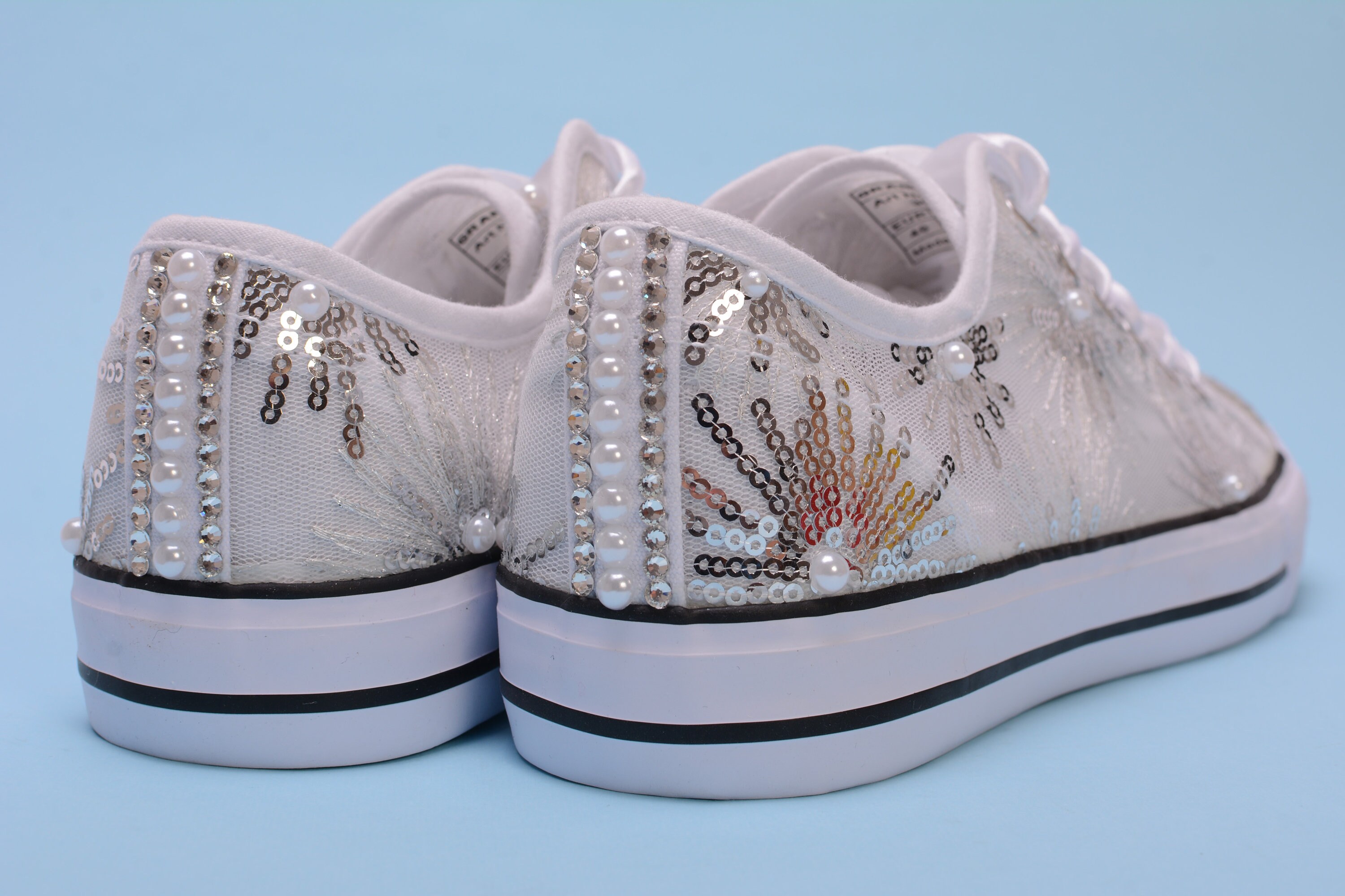 bling wedding trainers