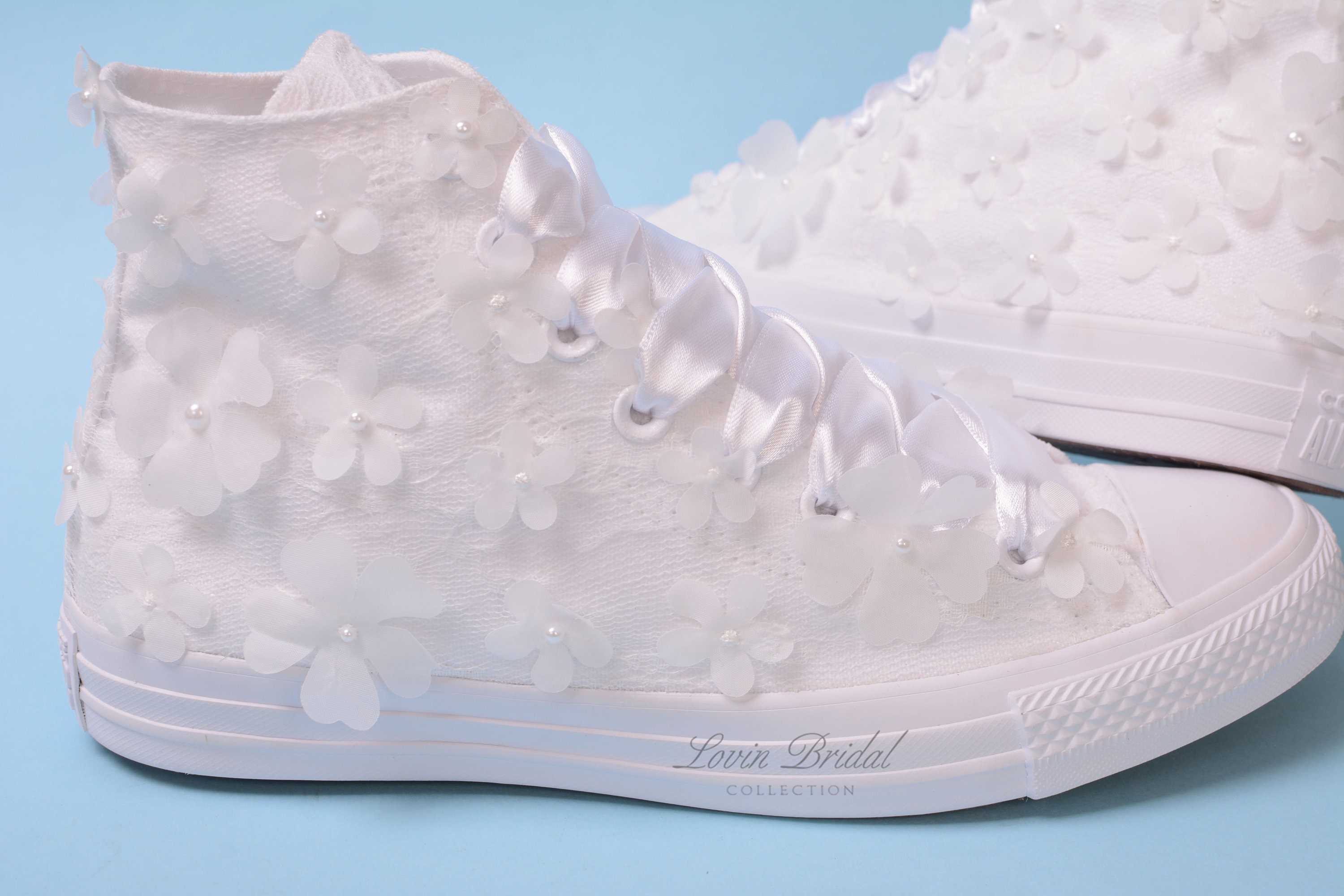 wedding converse sneakers for bride