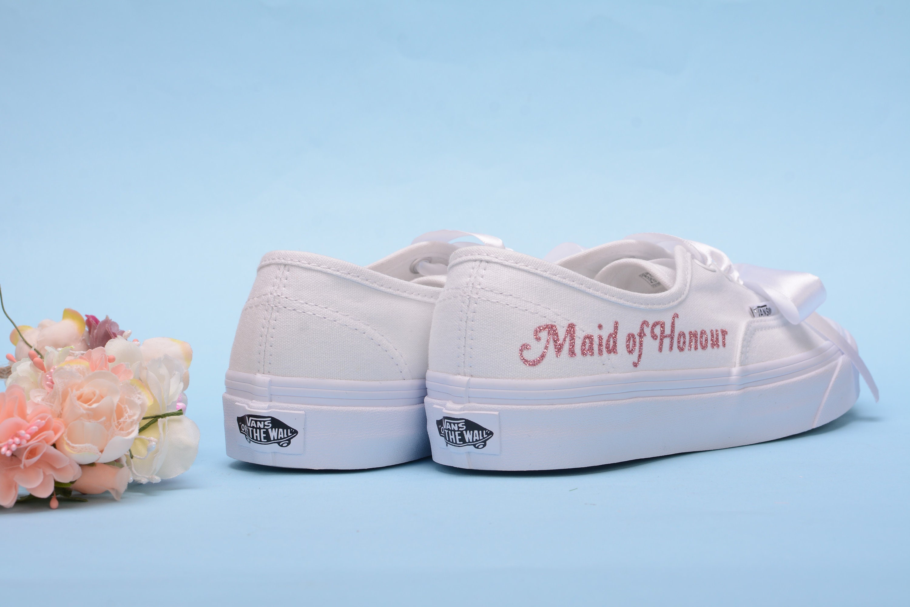 bedazzled vans for wedding