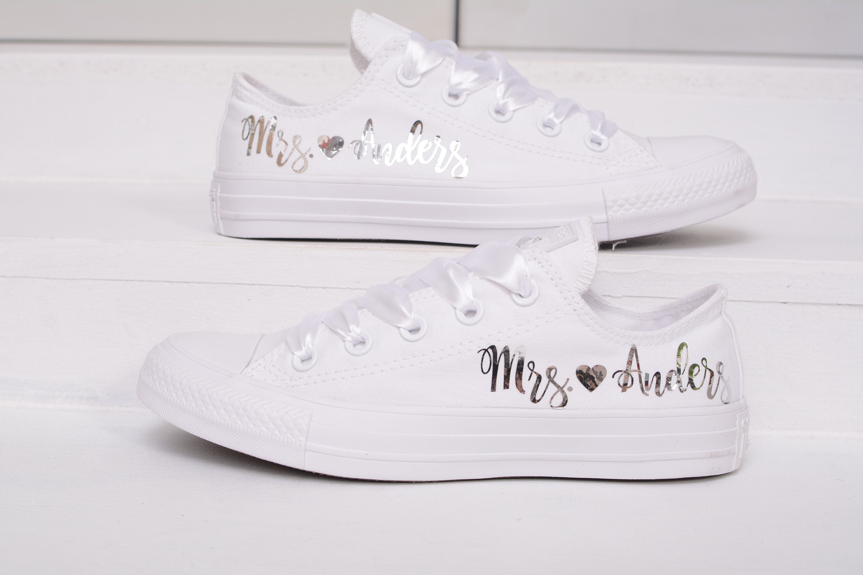 personalised wedding converse