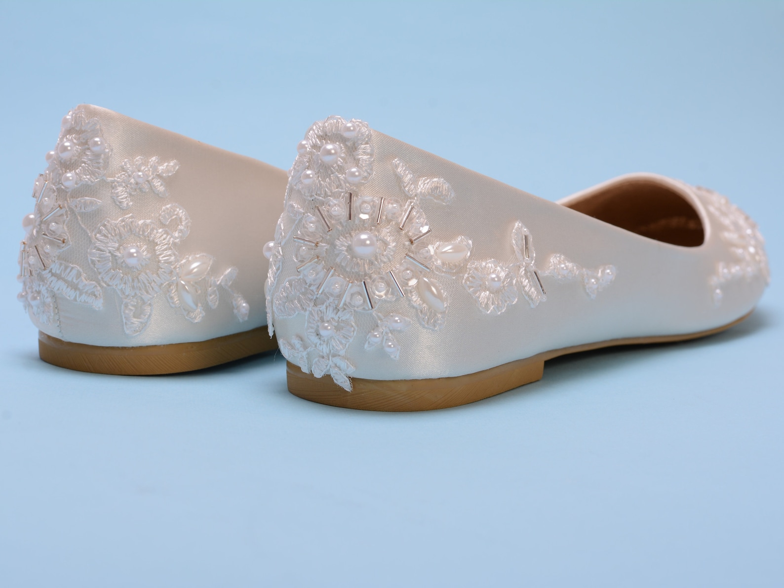 Ivory flat shoes Ivory wedding flats for bride Bridal flats Etsy