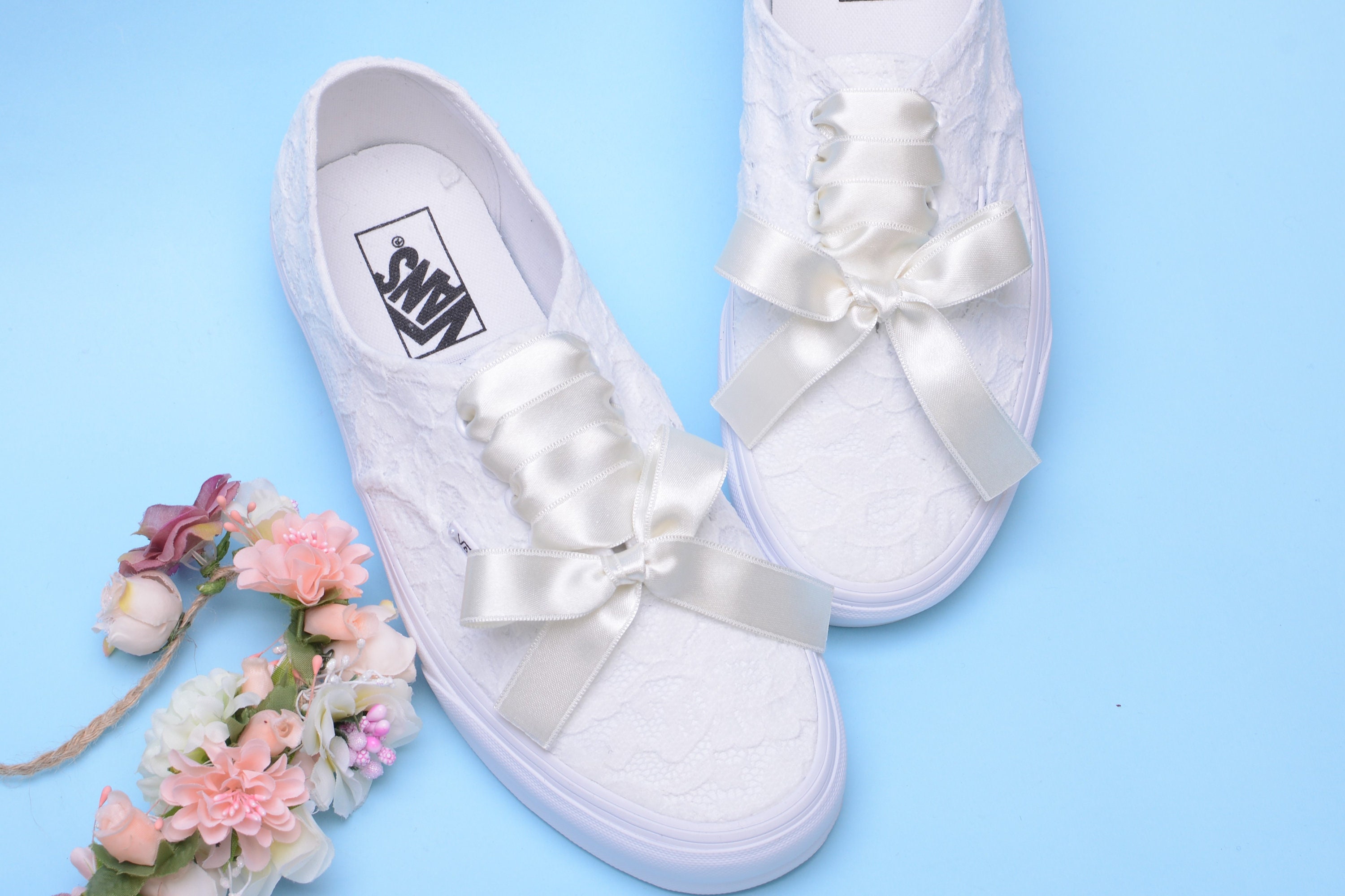 bride and groom vans shoes