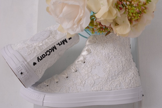 wedding converse ivory