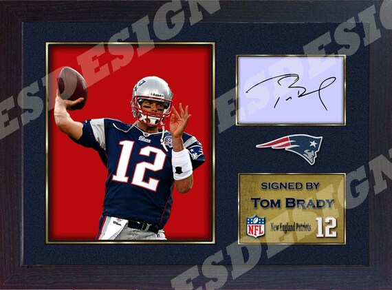 tom brady signed jersey framed