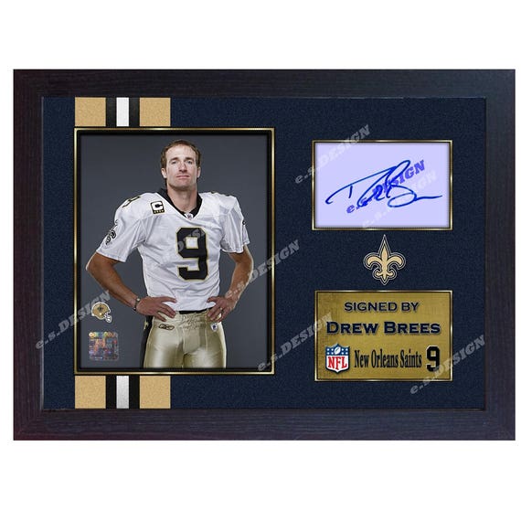 drew brees framed jersey