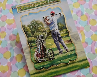 Handmade Birthday Card for Him, Card for Family or Friends, Golf Card