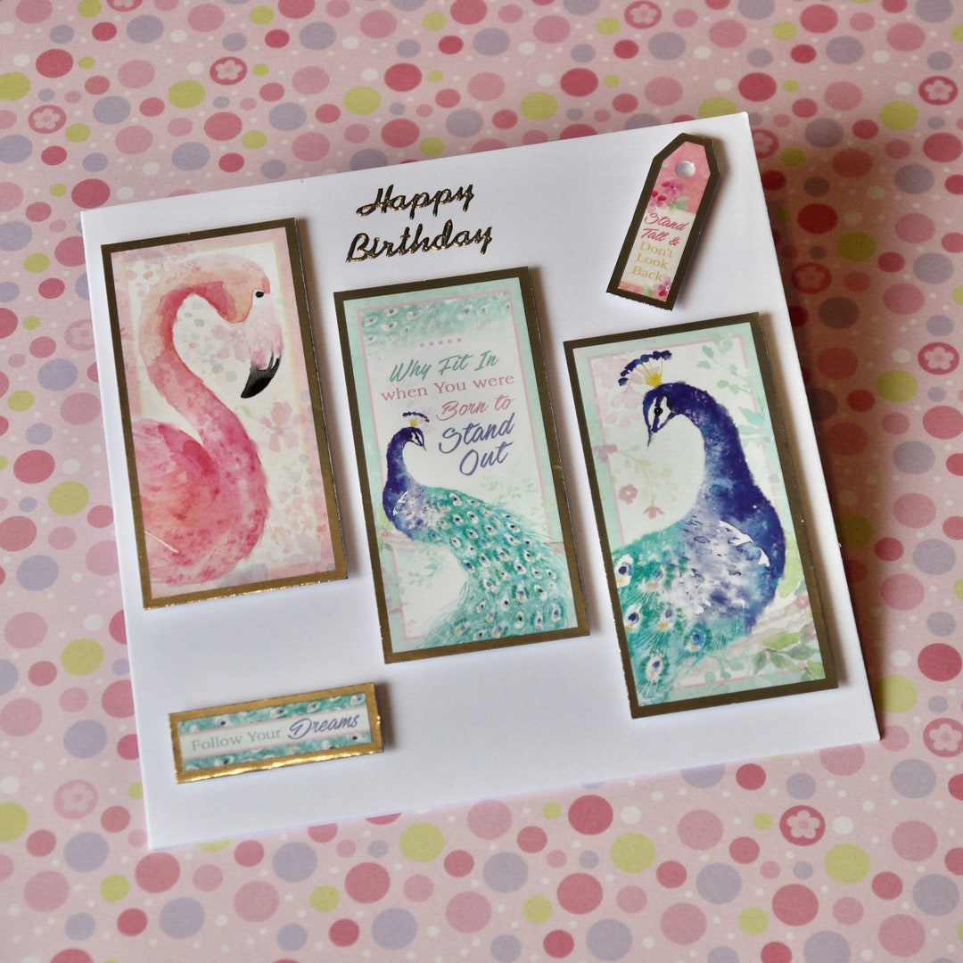 Handmade Birthday Card for Her Birthday Greetings for Family - Etsy