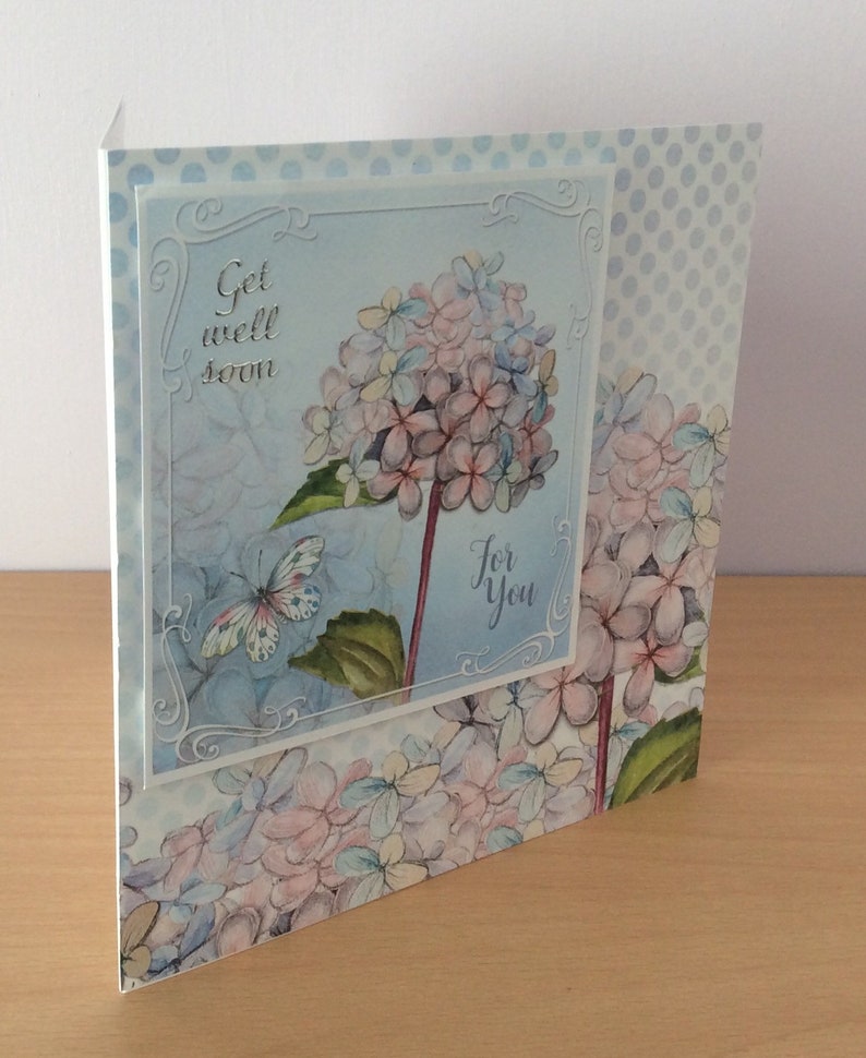 Card for Her Thinking of You Handmade Get Well Soon Card Speedy Recovery