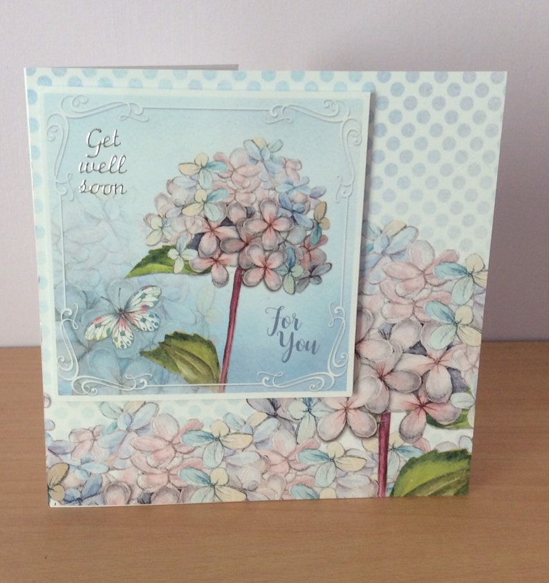 Card for Her Thinking of You Handmade Get Well Soon Card Speedy Recovery