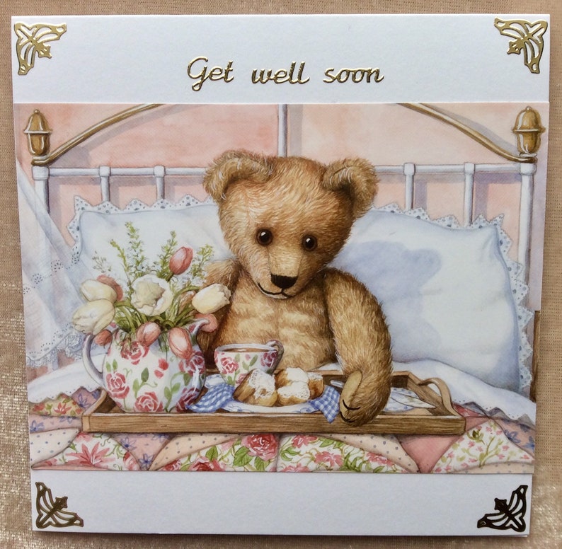 Speedy recovery Thinking of You Handmade Get Well Soon Card Unisex Greeting Card