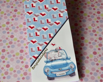 Handmade Congratulations On Passing Your Driving Test Card, For Him or Her, For Family or Friends
