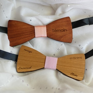Rustic wedding Liberty handerchief and Wood bow tie handmade personalized bow tie accessories for country wedding party gift