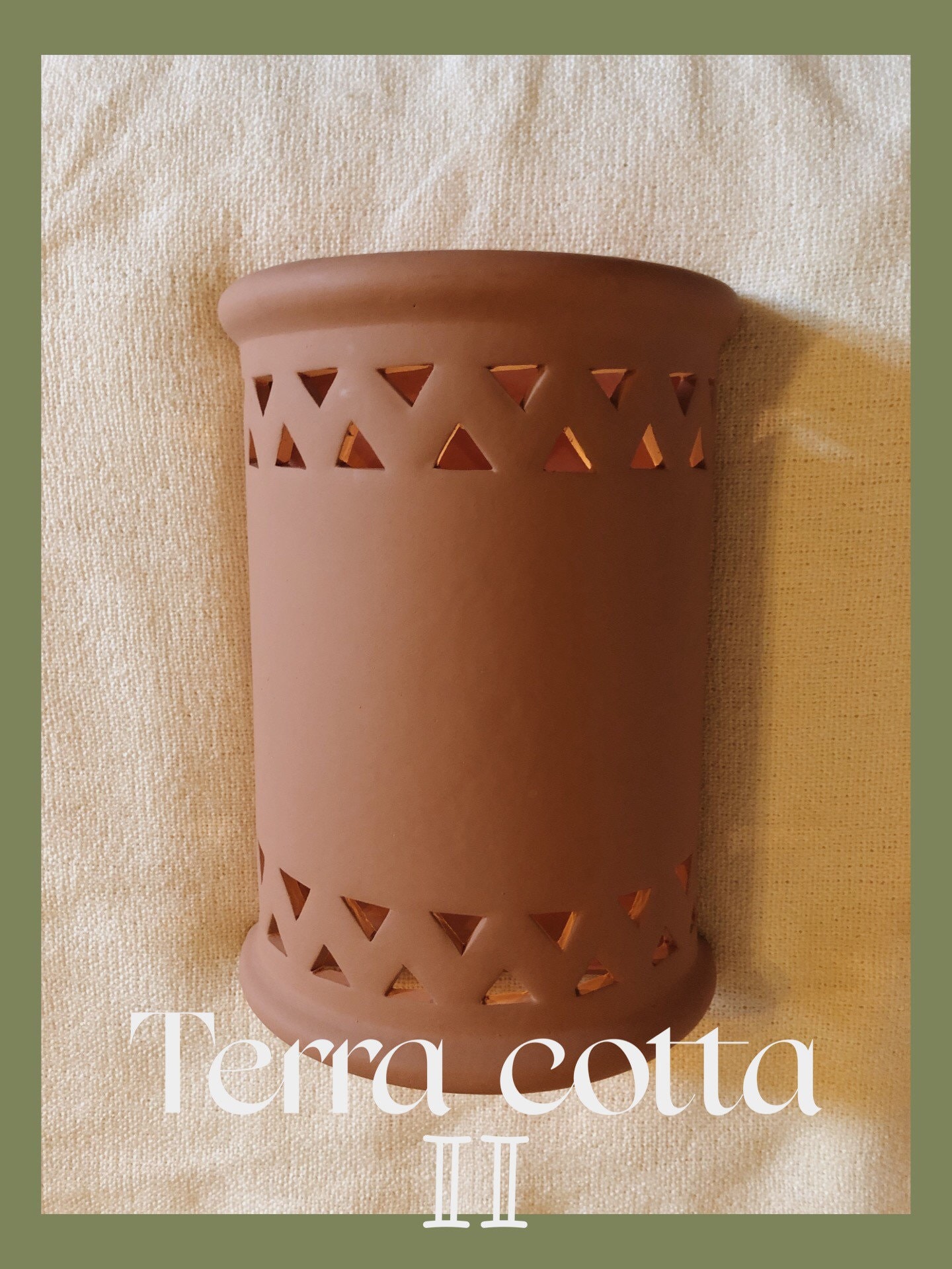 Terra cotta II, Large Terra cotta wall sconce, handmade in Egypt, wall sconce, clay wall sconce, terra cotta sconce, rustic wall sconce