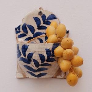 Hand painted clay planter, handmade clay planter, fire clay planter, fayoum pottery, Egyptian pottery, al fresco dining, ceramics planter