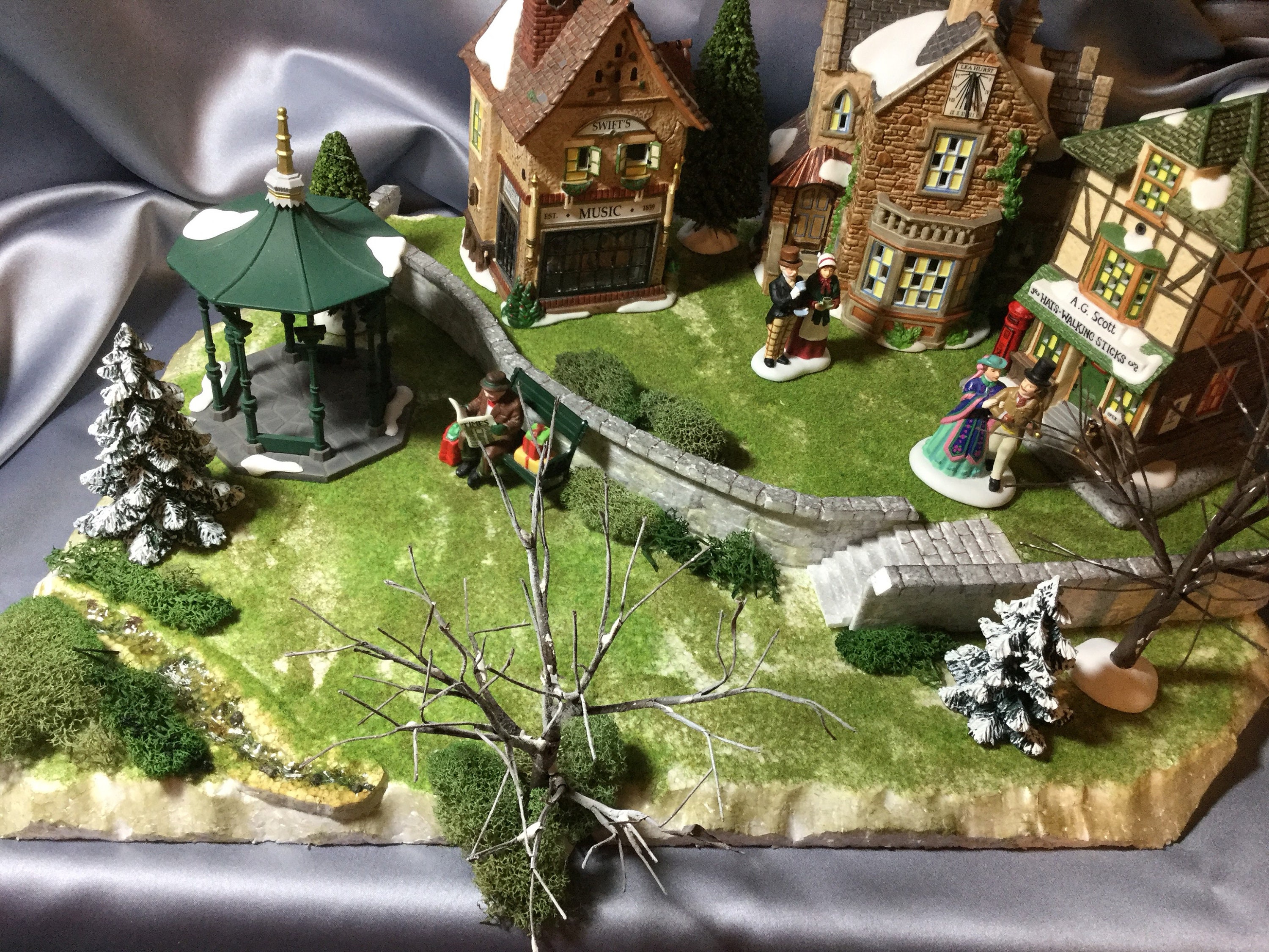 2 Tiered platform Christmas village platform 2 Village Etsy