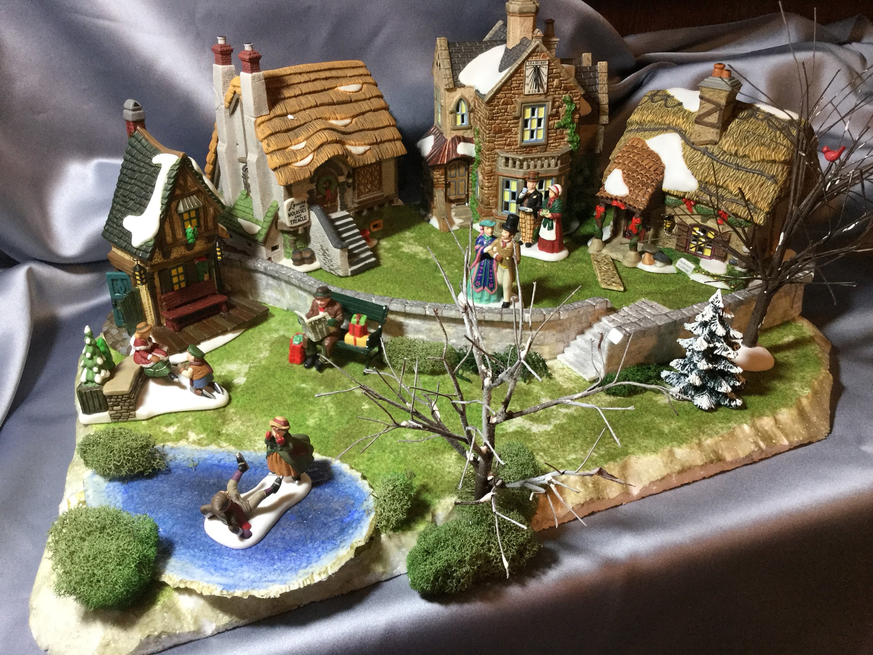 2 Tiered platform Christmas village platform 2 Village Etsy