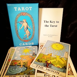 Tarot Deck Tarot cards ,100 page Guidebook + cotton bag , gift for her mothersday easter