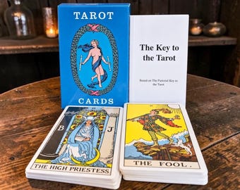 Traditional Tarot Deck Gift Set – 78 Cards, Guidebook, Bag & Presentation Box