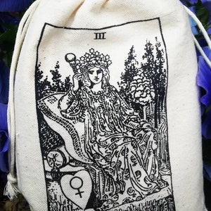 Tarot Deck Tarot cards ,100 page Guidebook cotton bag , gift for her easter image 6