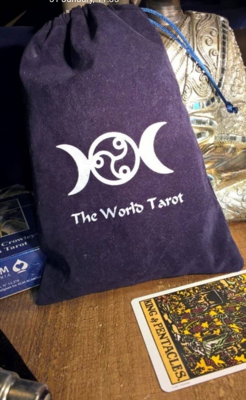 Tarot cards, guide TRADITIONAL, tarot deck, 78 cards including velvet, satin lined pouch image 9