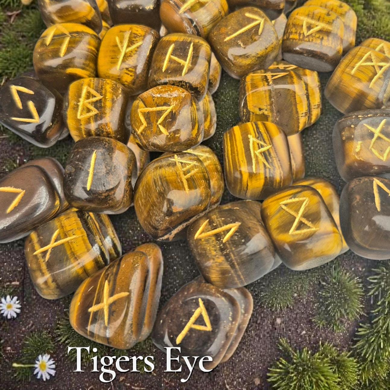 Rune Stones Gift Set Includes 21 Page Guide Book and Free Bag