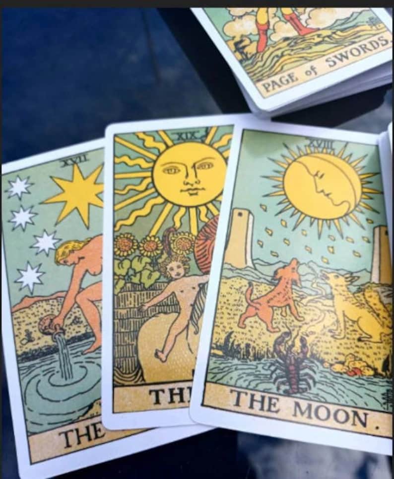 Tarot Cards Deck. the Tarot Cards Gift Set 78 Cards Bag Etsy