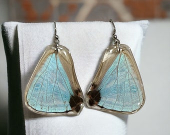 Artisan gift, gift for artist, gift for nature lover, real butterfly wings, real butterfly, butterfly jewelry, butterfly, Morpho Sulkowskyi