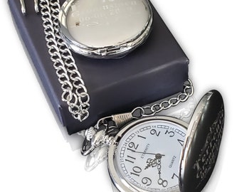Personalisierte Taschenuhr - Vater des Bräutigams - Bräutigam Geschenke - Trauzeuge Geschenk - Usher and Groomsmen Geschenk - Hochzeitsgeschenk - Monogramm Geschenk