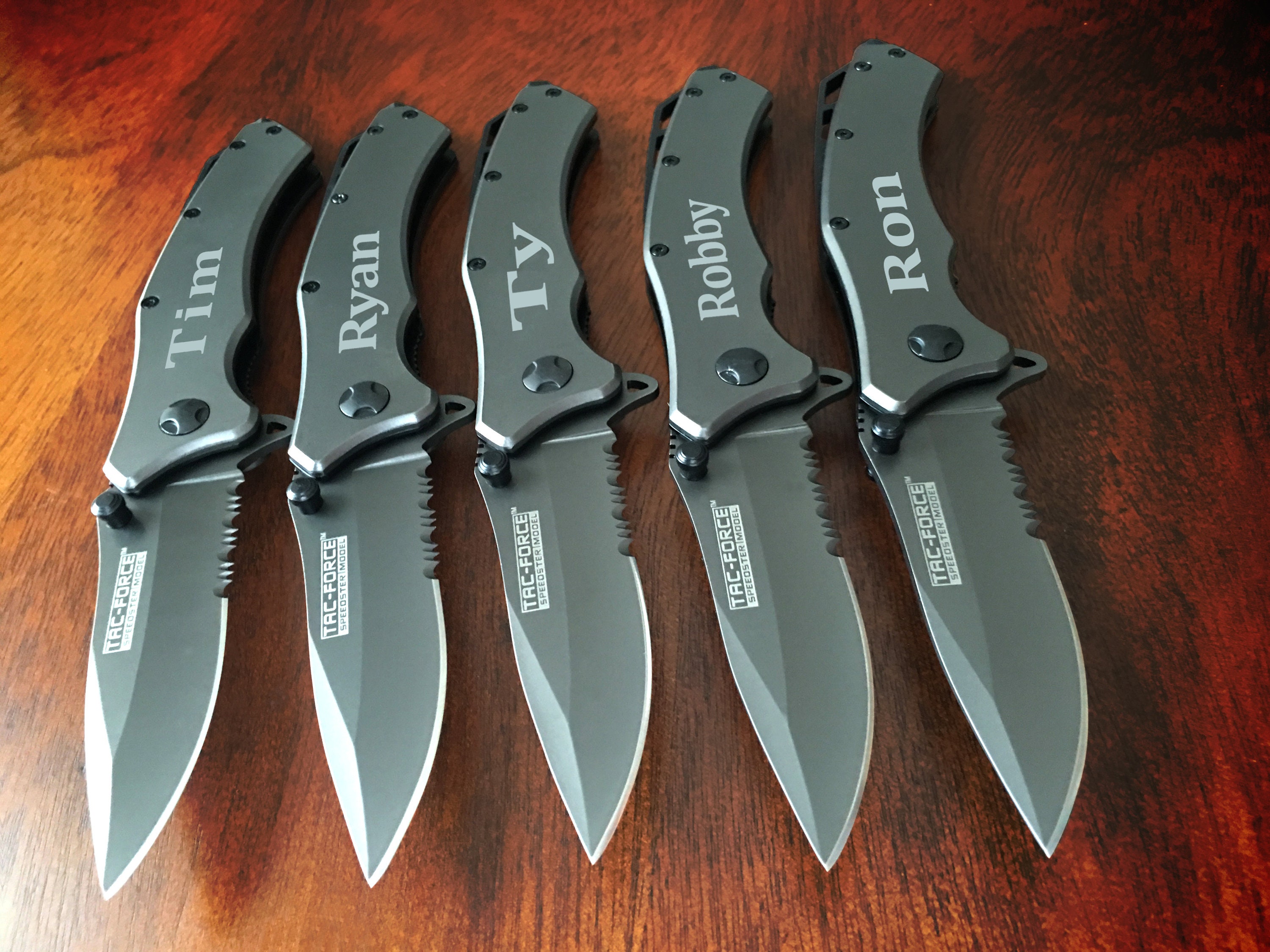 4 Personalized Knifes Set of 4 Engraved knife Set of Etsy