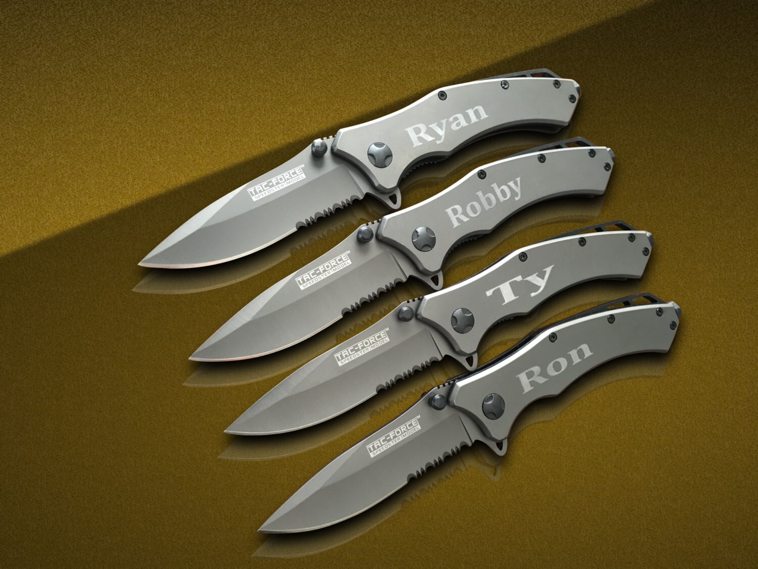 4 Personalized Knifes Set of 4 Engraved knife Set of Etsy
