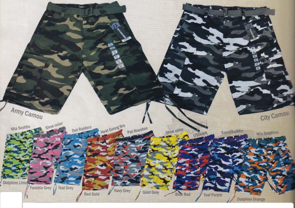 【COLOR iN ID】Camp Cargo Bermuda Pants XYTHFZD Men's Cargo Shorts Hiking Camo Male Bermuda Short
