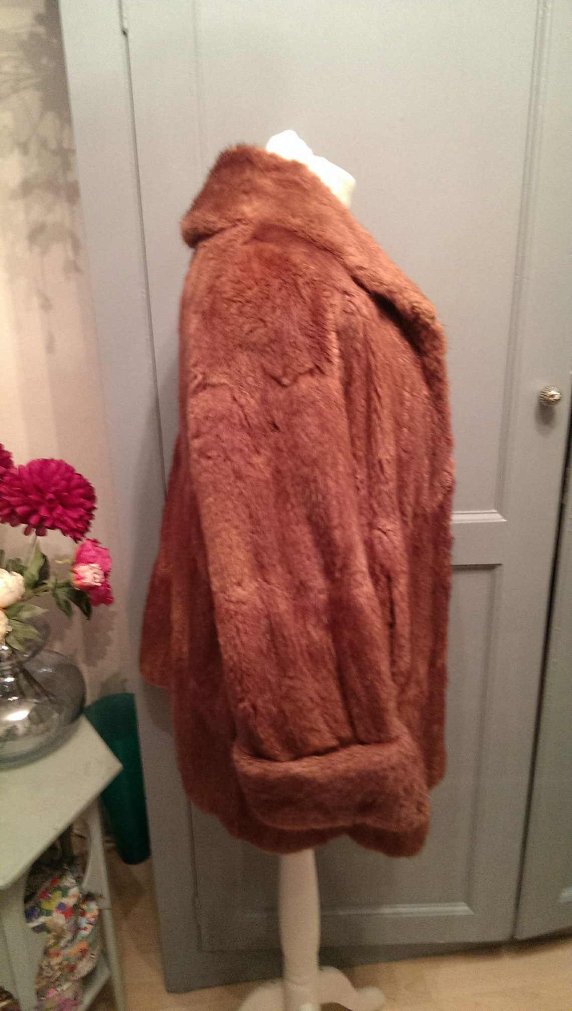 Vintage 1960's Musquash Fur Jacket. SM. Family Piece. Etsy