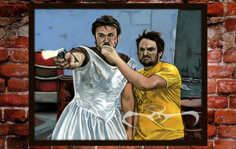 Mac And Charlie Always Sunny Portrait Canvas or Print