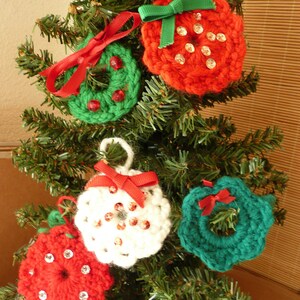 Vintage Crochet Christmas ornament, Hand made, crafts, retro, country, farm, boho, nostalgic, set of 5