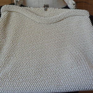 Vintage Beaded handbag, elegant, evening, petite-bead, prom, wedding, formal