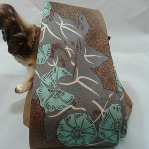 Silk Necktie, Floral, Mid Century, Vintage Father&#39;s Day, Italian