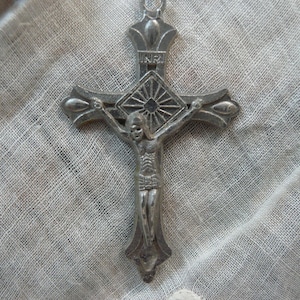 Vintage Rosary,Our Lady of Fatima, Crucifix, Prayer Beads