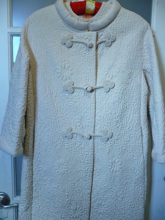 VIntage 1950s Silk Dress Suit, Hong Kong, Quilted Sil… Gem