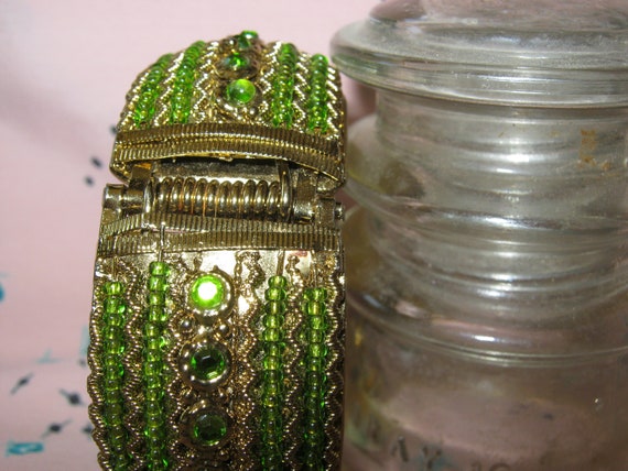 Fabulous Vintage Rhinestone Bangle Bracelet. Boho… - image 3