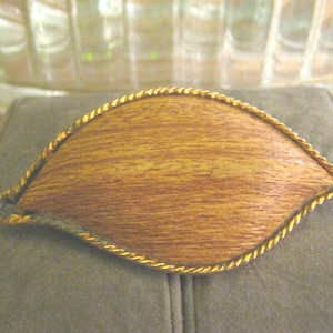 Mid Century Minimalist Wood Pin/Pendant, Danish style