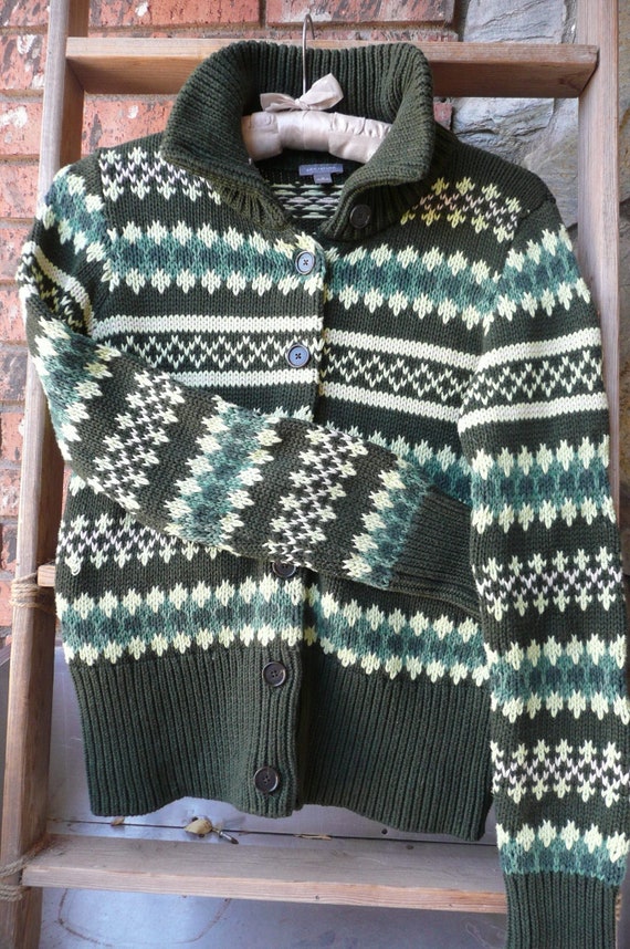 Ann Taylor Nordic style Knit Sweater, cardigan, bu
