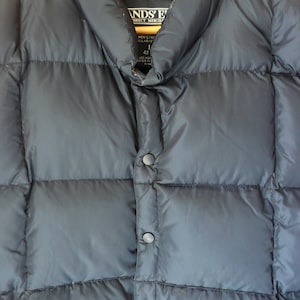 Land&#39;s End Puffy down Vest, winterwear. vintage, ski, snowboard, ranch horseman