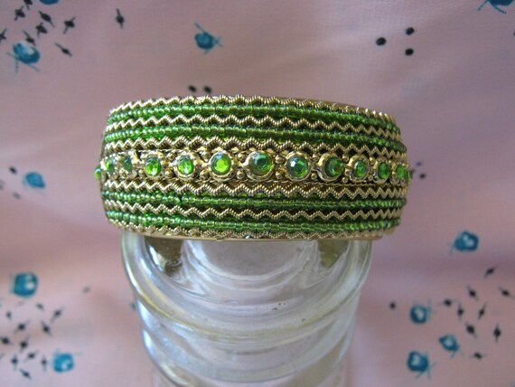 Fabulous Vintage Rhinestone Bangle Bracelet. Boho… - image 5
